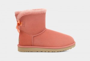 Apricot Ugg Mini Bailey Bow Ii Women's Boots | Saudi Arabia-6815790