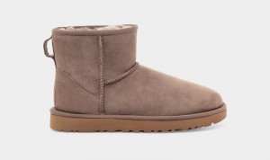 Beige Ugg Classic Mini Ii Women's Boots | Saudi Arabia-5321460