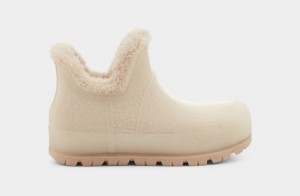 Beige Ugg Raincloud Clear Women's Boots | Saudi Arabia-9476201