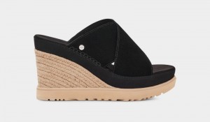 Black Ugg Abbot Women's Slides | Saudi Arabia-8135406