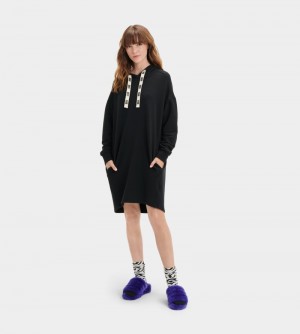 Black Ugg Aderyn Hoodie Women's Dress | Saudi Arabia-9260741