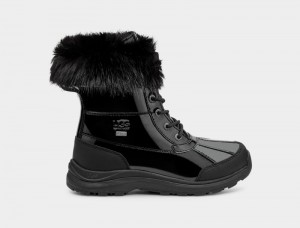 Black Ugg Adirondack Iii Patent Women's Boots | Saudi Arabia-5479260