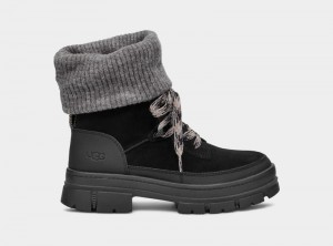 Black Ugg Ashton Hiker Women's Winter Boots | Saudi Arabia-5689701