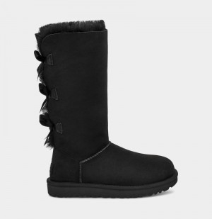 Black Ugg Bailey Bow Tall Ii Women's Boots | Saudi Arabia-3680791