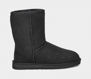 Black Ugg Classic Short Men's Boots | Saudi Arabia-3708954