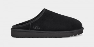 Black Ugg Classic Slip-On Men's Slippers | Saudi Arabia-5812473