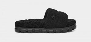 Black Ugg Cozetta Curly Women's Slippers | Saudi Arabia-5409173