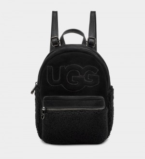 Black Ugg Dannie Ii Mini Sheepskin Women's Backpacks | Saudi Arabia-5024371