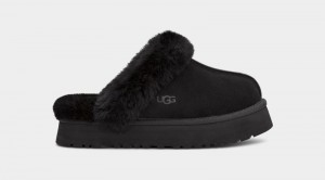 Black Ugg Disquette Women's Slippers | Saudi Arabia-2765390