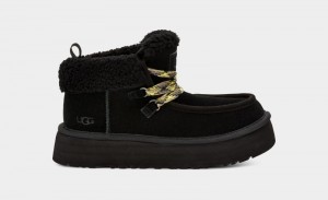 Black Ugg Funkarra Cabin Cuff Women's Sneakers | Saudi Arabia-0596413