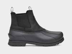 Black Ugg Gatson Men's Chelsea Boots | Saudi Arabia-2359076