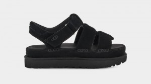 Black Ugg Goldenstar Strap Women's Sandals | Saudi Arabia-3807516