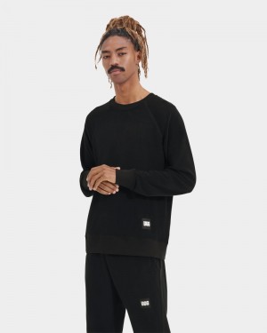 Black Ugg Kamryn Crewneck Men's Sweatshirts | Saudi Arabia-1825306