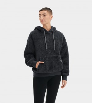 Black Ugg Loyra Sherpa Women's Hoodie | Saudi Arabia-5618904