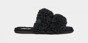 Black Ugg Maxi Curly Scuffetta Women's Slippers | Saudi Arabia-9740361