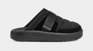 Black Ugg Maxxer Strap Men's Slides | Saudi Arabia-0953182