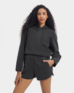 Black Ugg Myley Sherpa Women's Hoodie | Saudi Arabia-5638924