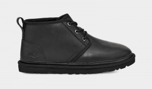 Black Ugg Neumel Leather Men's Boots | Saudi Arabia-6412753