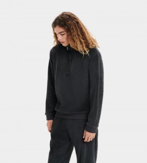 Black Ugg Zeke Sherpa Men's Sweatshirts | Saudi Arabia-6023859