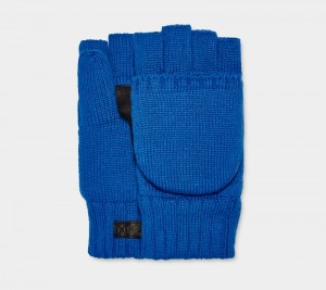 Blue Ugg Knit Flip Men's Mittens | Saudi Arabia-8673245