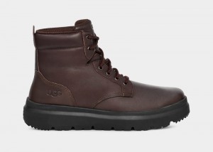 Brown Ugg Burleigh Men's Ankle Boots | Saudi Arabia-0743695