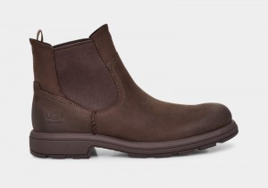 Brown Ugg Burleigh Men's Chelsea Boots | Saudi Arabia-5308694