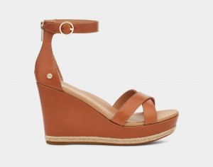 Brown Ugg Ezrah Women's Sandals | Saudi Arabia-8053294