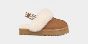 Brown Ugg Funkette Kids' Slippers | Saudi Arabia-7814602