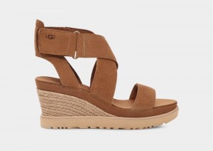 Brown Ugg Ileana Ankle Women's Sandals | Saudi Arabia-7108346