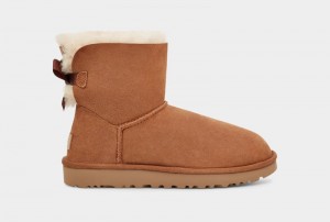 Brown Ugg Mini Bailey Bow Ii Women's Boots | Saudi Arabia-3625894