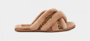 Brown Ugg Scuffita Speckles Women's Slippers | Saudi Arabia-0187643