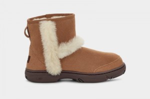 Brown Ugg Sunburst Mini Women's Winter Boots | Saudi Arabia-4391076