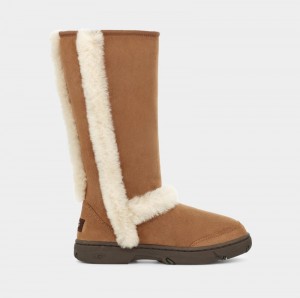 Brown Ugg Sunburst Tall Women's Winter Boots | Saudi Arabia-6293580