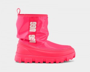 Coral Ugg Classic Brellah Mini Women's Boots | Saudi Arabia-1472583