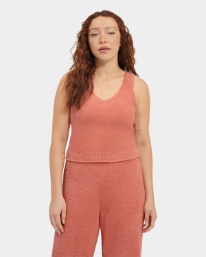 Coral Ugg Dulcie Knit Women's Tops | Saudi Arabia-0514239