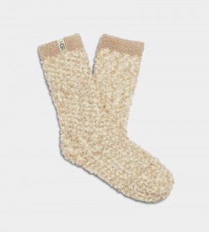 Cream Ugg Cozy Chenille Women's Socks | Saudi Arabia-0512896