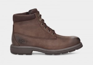 Deep Brown Ugg Biltmore Mid Plain Toe Men's Ankle Boots | Saudi Arabia-4186739