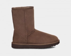 Deep Brown Ugg Classic Short Ii Women's Boots | Saudi Arabia-1206854