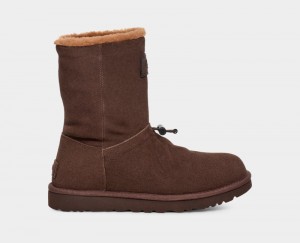 Deep Brown Ugg Classic Short Toggler Women's Winter Boots | Saudi Arabia-1845637