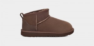 Deep Brown Ugg Classic Ultra Mini Kids' Boots | Saudi Arabia-4023198