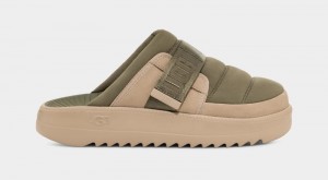 Green Ugg Maxxer Strap Men's Slides | Saudi Arabia-7239105