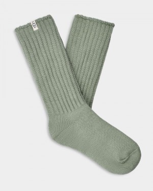 Green Ugg Tyla Slouchy Crew Women's Socks | Saudi Arabia-7539460