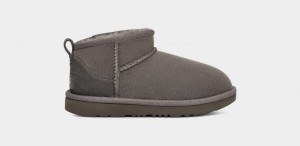 Grey Ugg Classic Ultra Mini Kids' Boots | Saudi Arabia-7025314