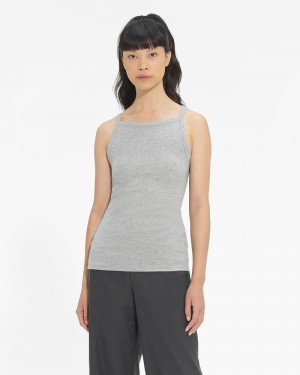 Grey Ugg Rory Ribbed Women's Tanks | Saudi Arabia-5049617