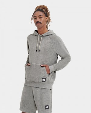 Grey Ugg Terrance Men's Hoodie | Saudi Arabia-7621359