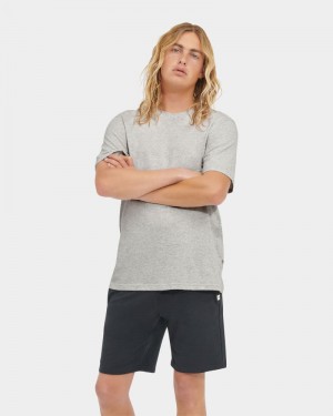 Grey / Black Ugg Darian Set Men's Sleepwear | Saudi Arabia-7809526