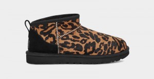 Leopard Ugg Classic Ultra Mini Panther Women's Boots | Saudi Arabia-9170325