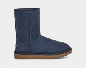 Navy Ugg Classic Short Ii Women's Boots | Saudi Arabia-1352684