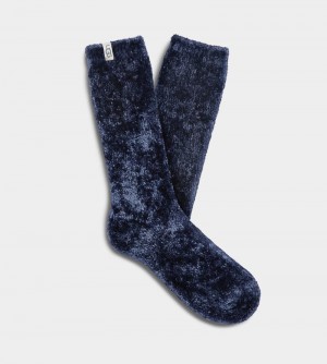 Navy Ugg Leda Cozy Women's Socks | Saudi Arabia-5293086