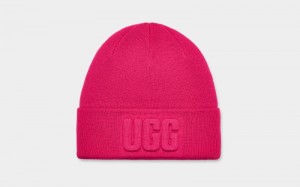 Pink Ugg 3d Graphic Logo Women's Beanie | Saudi Arabia-3604172